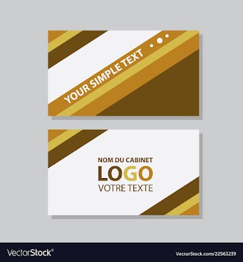 Modern creative and clean business card template vector image