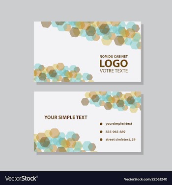 Modern creative and clean business card template vector image