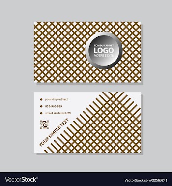 Modern creative and clean business card template vector image