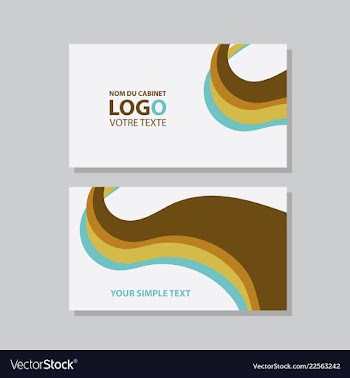 Modern creative and clean business card template vector image