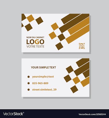 Modern creative and clean business card template vector image