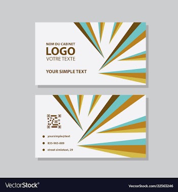 Modern creative and clean business card template vector image