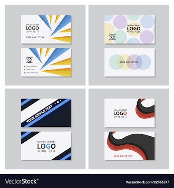 Modern creative and clean business card template vector image