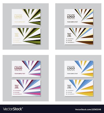 Modern creative and clean business card template vector image