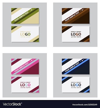 Modern creative and clean business card template vector image