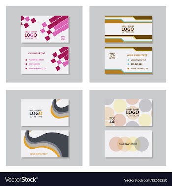 Modern creative and clean business card template vector image