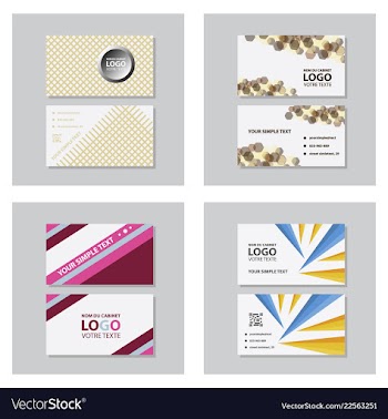 Modern creative and clean business card template vector image
