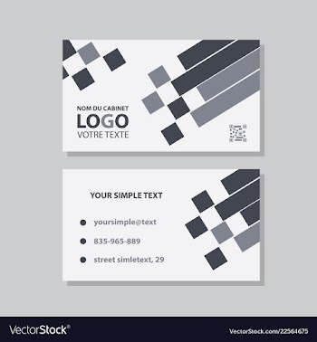 Modern creative and clean business card template vector image