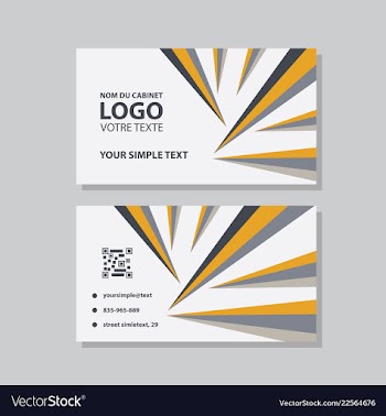 Modern creative and clean business card template vector image