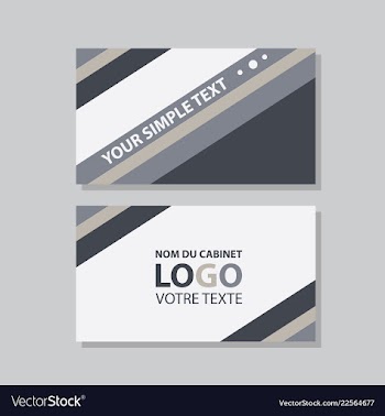 Modern creative and clean business card template vector image