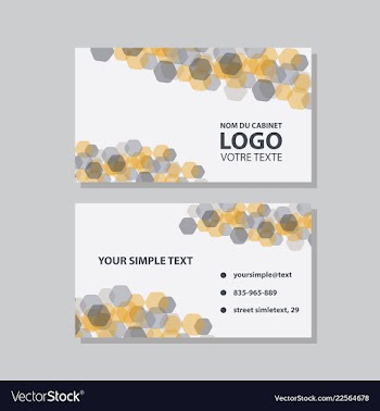 Modern creative and clean business card template vector image