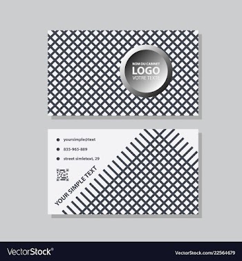 Modern creative and clean business card template vector image