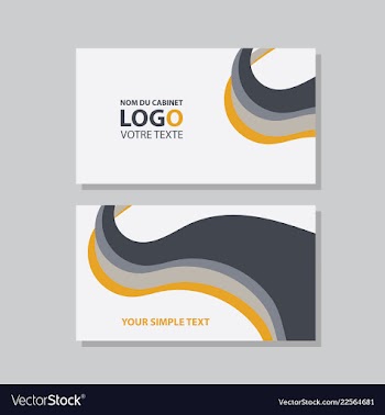 Modern creative and clean business card template vector image