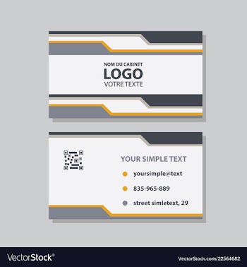 Modern creative and clean business card template vector image