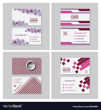 Modern creative and clean business card template vector image