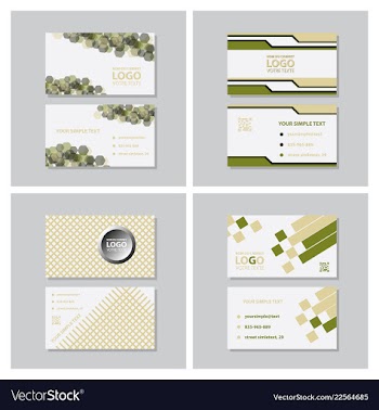 Modern creative and clean business card template vector image