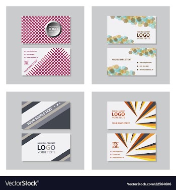 Modern creative and clean business card template vector image