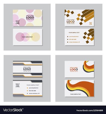 Modern creative and clean business card template vector image