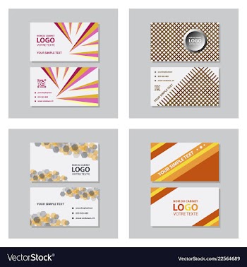 Modern creative and clean business card template vector image