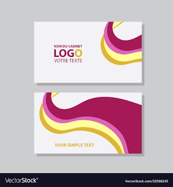 Modern creative and clean business card template vector image
