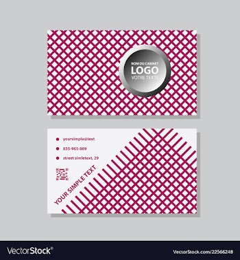 Modern creative and clean business card template vector image