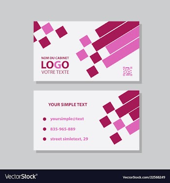 Modern creative and clean business card template vector image