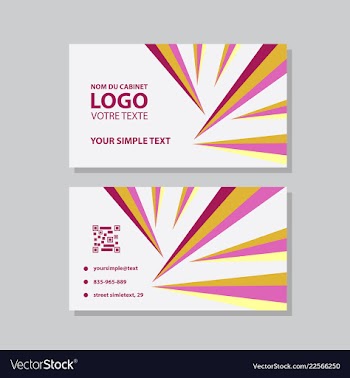 Modern creative and clean business card template vector image