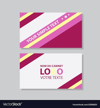 Modern creative and clean business card template vector image