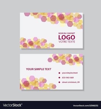 Modern creative and clean business card template vector image