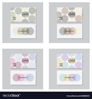 Modern creative and clean business card template vector image