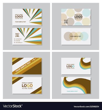 Modern creative and clean business card template vector image