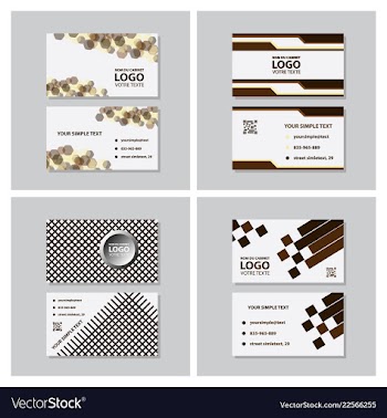 Modern creative and clean business card template vector image