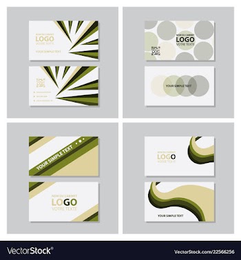 Modern creative and clean business card template vector image
