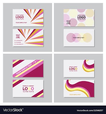 Modern creative and clean business card template vector image