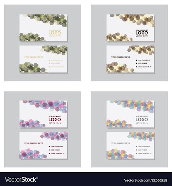 Modern creative and clean business card template vector image