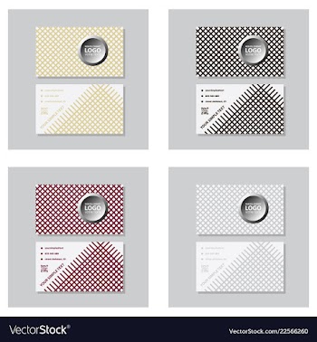 Modern creative and clean business card template vector image