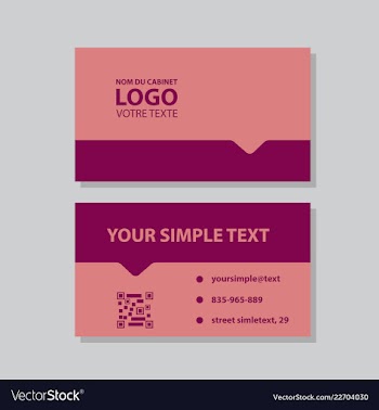 Modern creative and clean business card template vector image