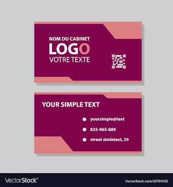 Modern creative and clean business card template vector image