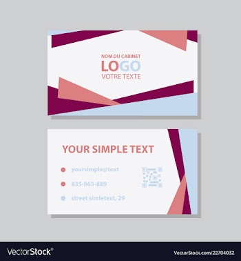 Modern creative and clean business card template vector image