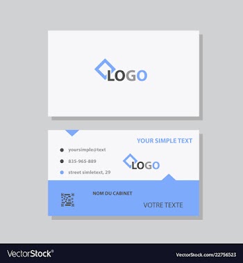 Modern creative and clean business card template vector image