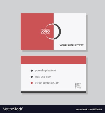 Modern creative and clean business card template vector image