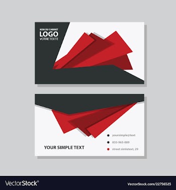 Modern creative and clean business card template vector image