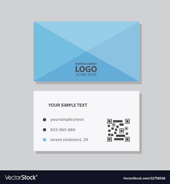 Modern creative and clean business card template vector image