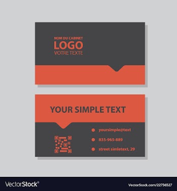 Modern creative and clean business card template vector image