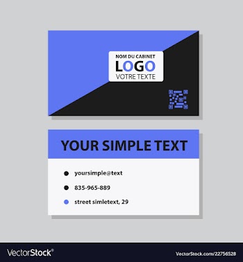 Modern creative and clean business card template vector image