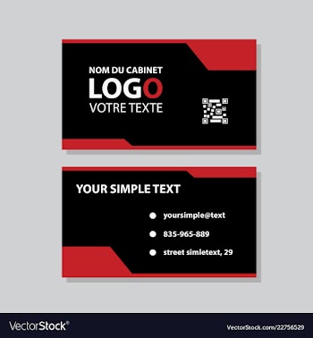 Modern creative and clean business card template vector image