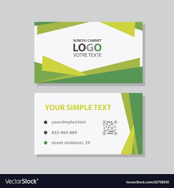 Modern creative and clean business card template vector image