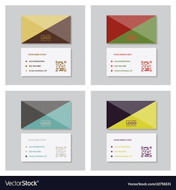 Modern creative and clean business card template vector image