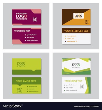 Modern creative and clean business card template vector image