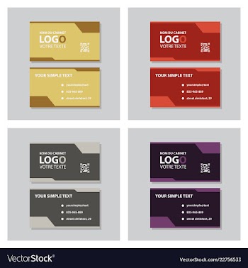 Modern creative and clean business card template vector image